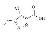 4-Chloro-3-ethyl-1-methyl-1H-pyrazole-5-carboxylic acid；
EMCA